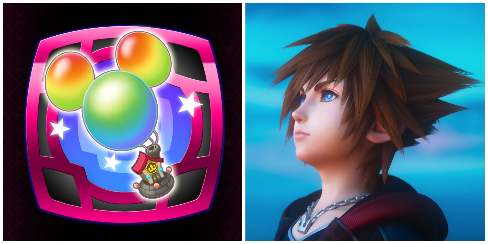 The Balloon Spell and Sora in Kingdom Hearts