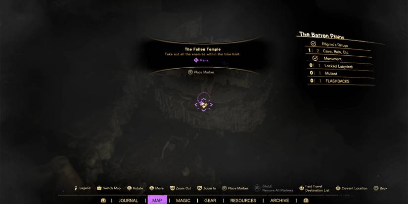 barren plains monument to wisdom in forspoken