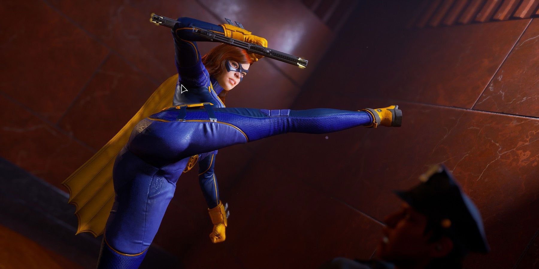 Batgirl finishing a combo