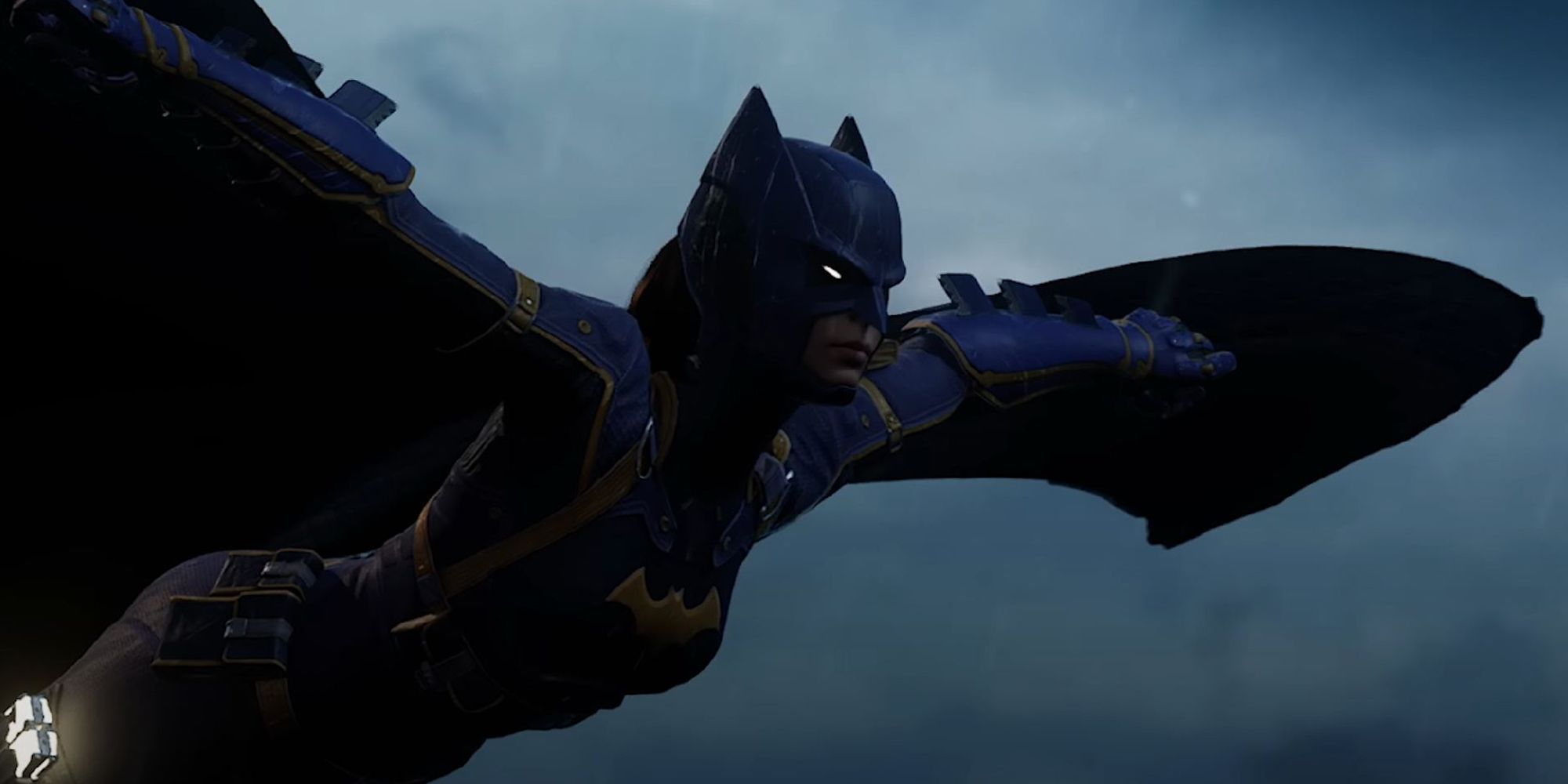 Batgirl Gliding In Gotham Knights