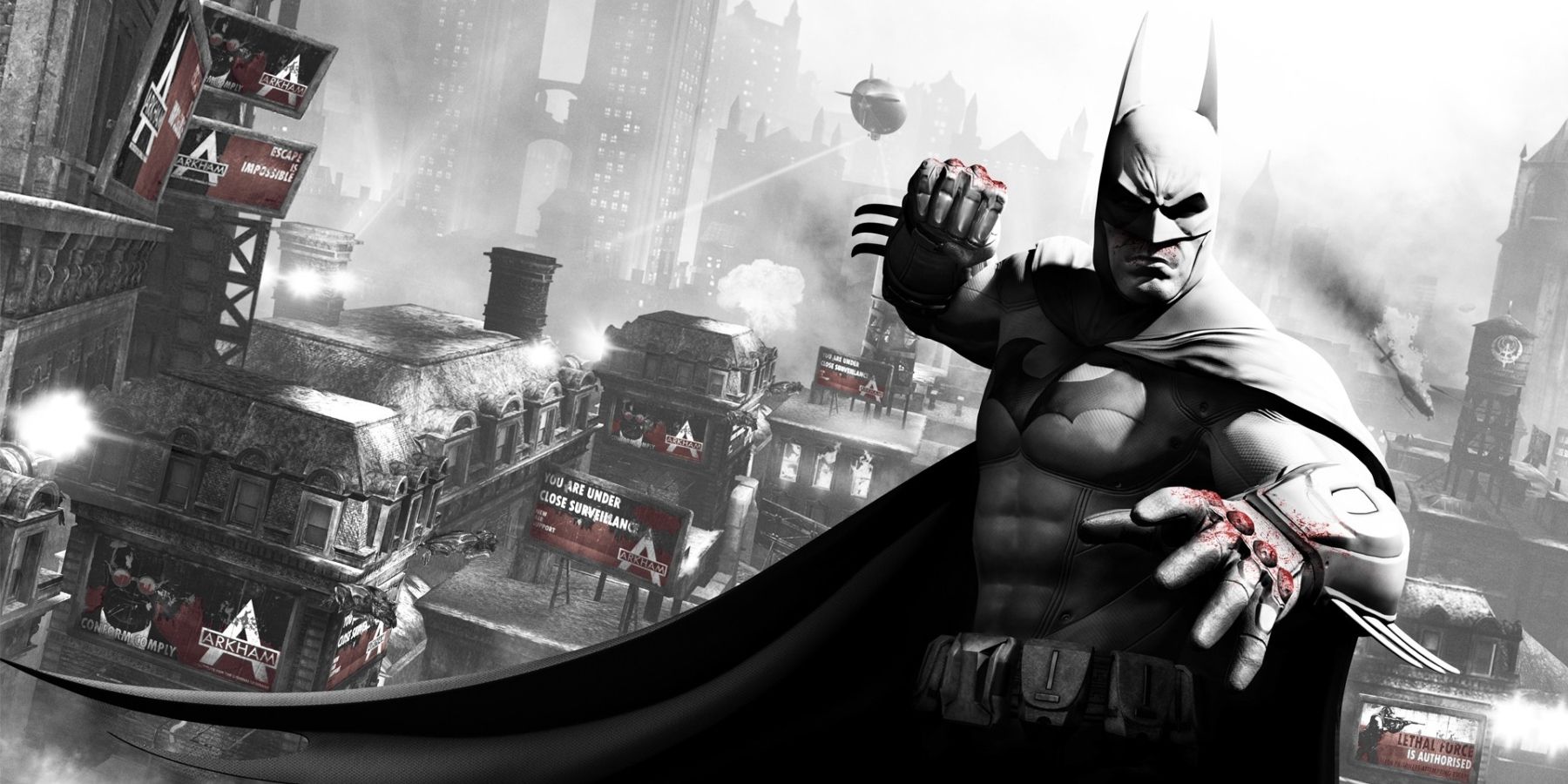 batman arkham city open world superhero genre side content gameplay traversal cape glide