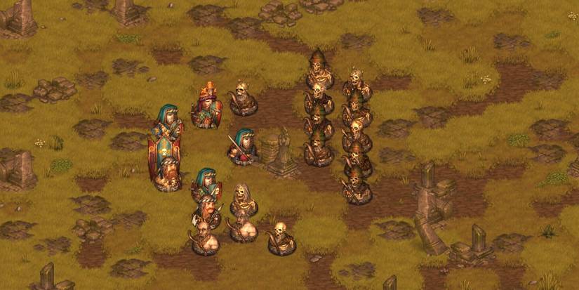 A group of units in Battle Brothers