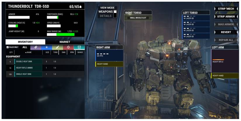 Thunderbolt in MechWarrior 5: Mercenaries