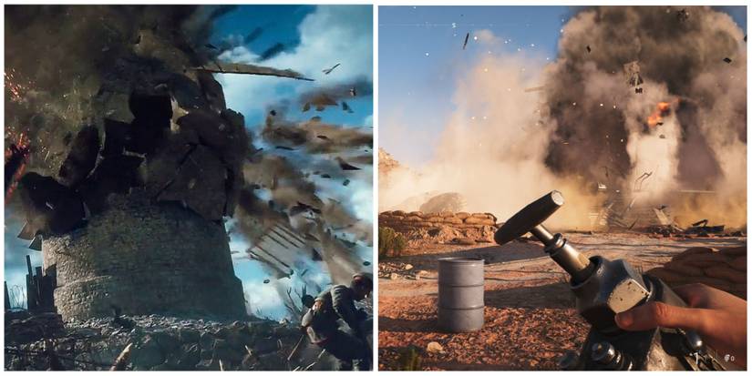 Battlefield 1 Battlefield V Explosions
