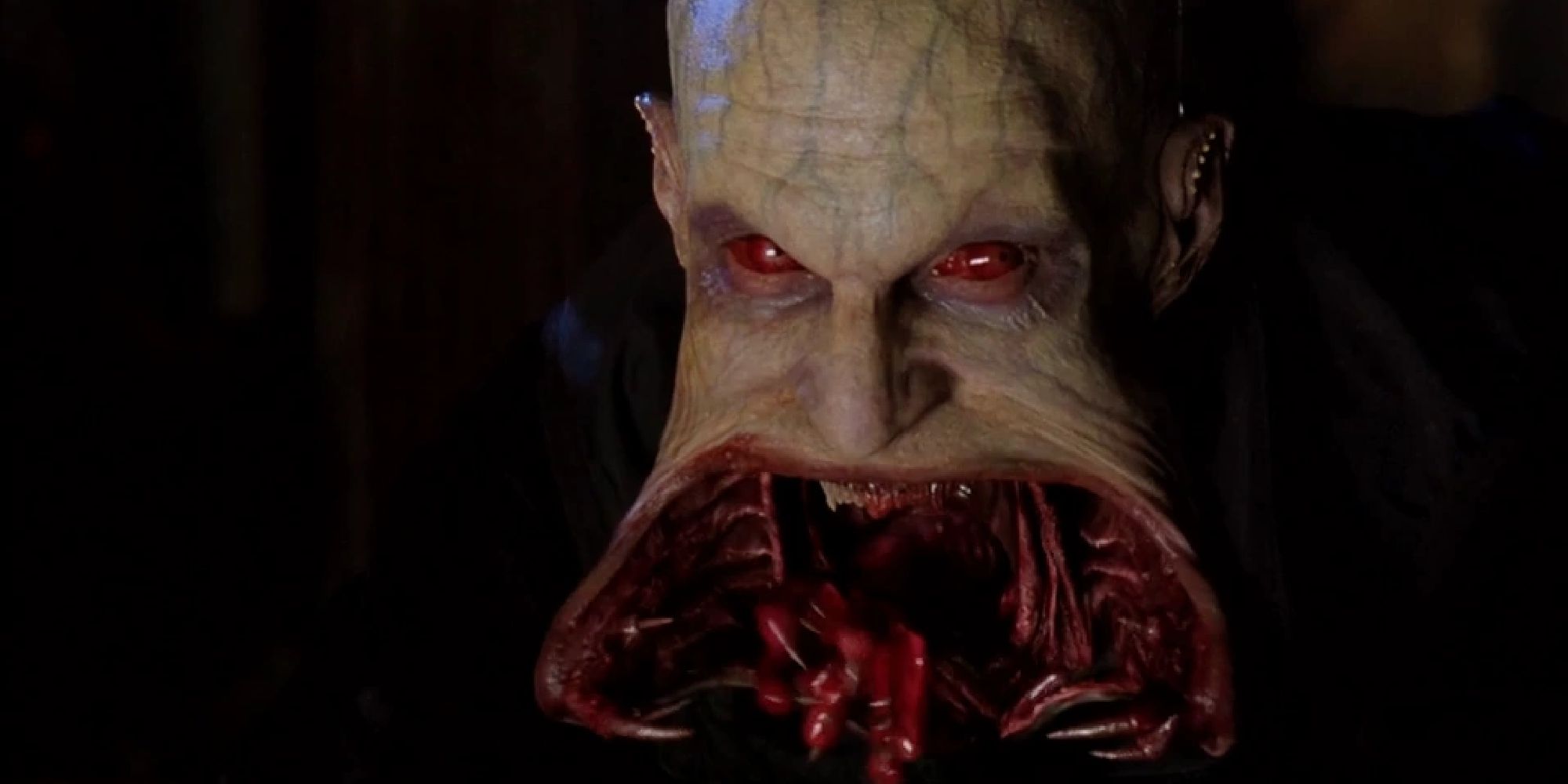 A reaper from Blade 2, opening its mutated mouth to reveal the horrors within. 