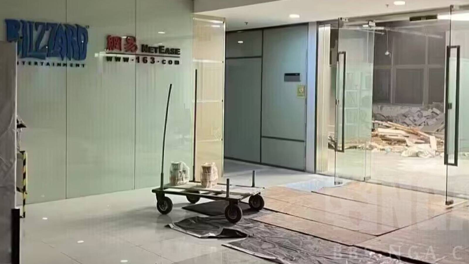 blizzard net ease office destruction