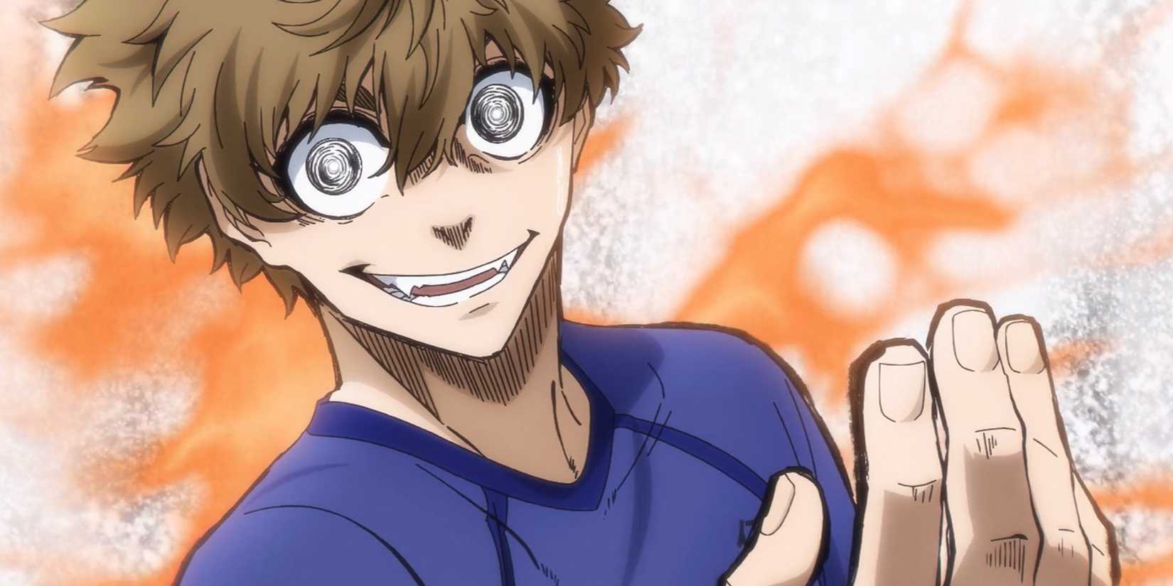 Naruhaya in Blue Lock activating his ego to take on Isagi.