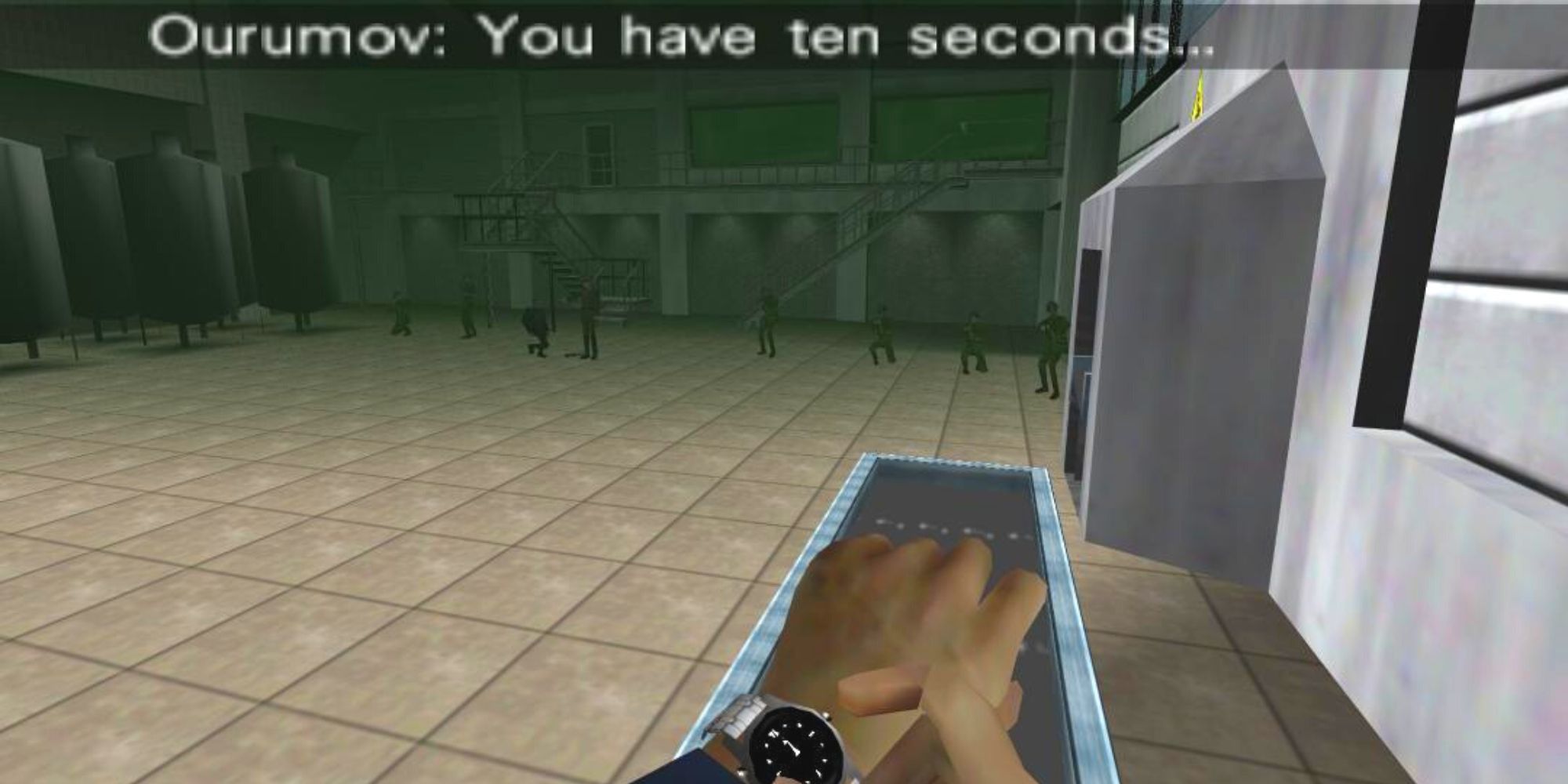 Bond's watch used to activate mines in Facility mission Goldeneye 007