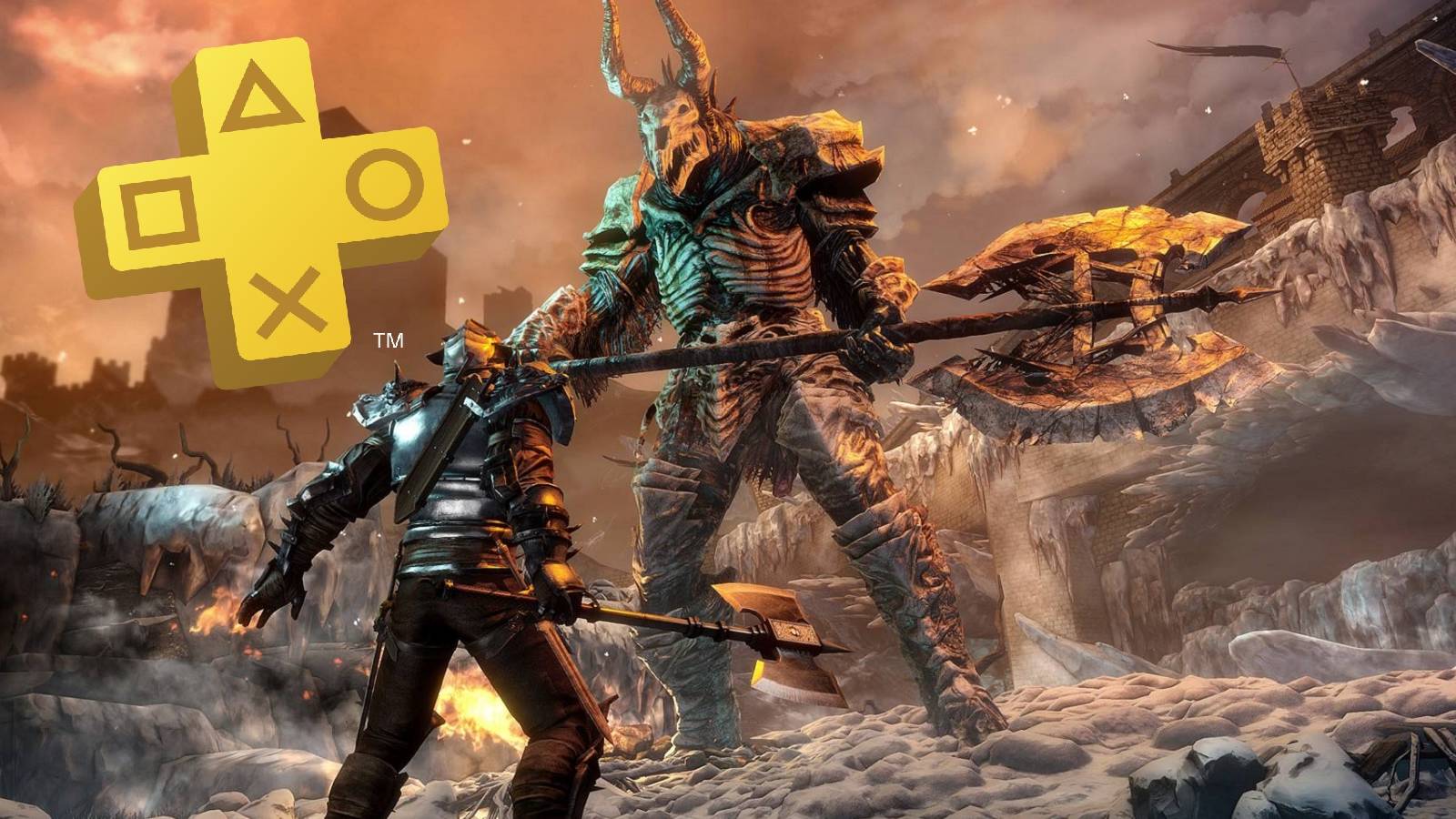 bound by flame with ps plus logo