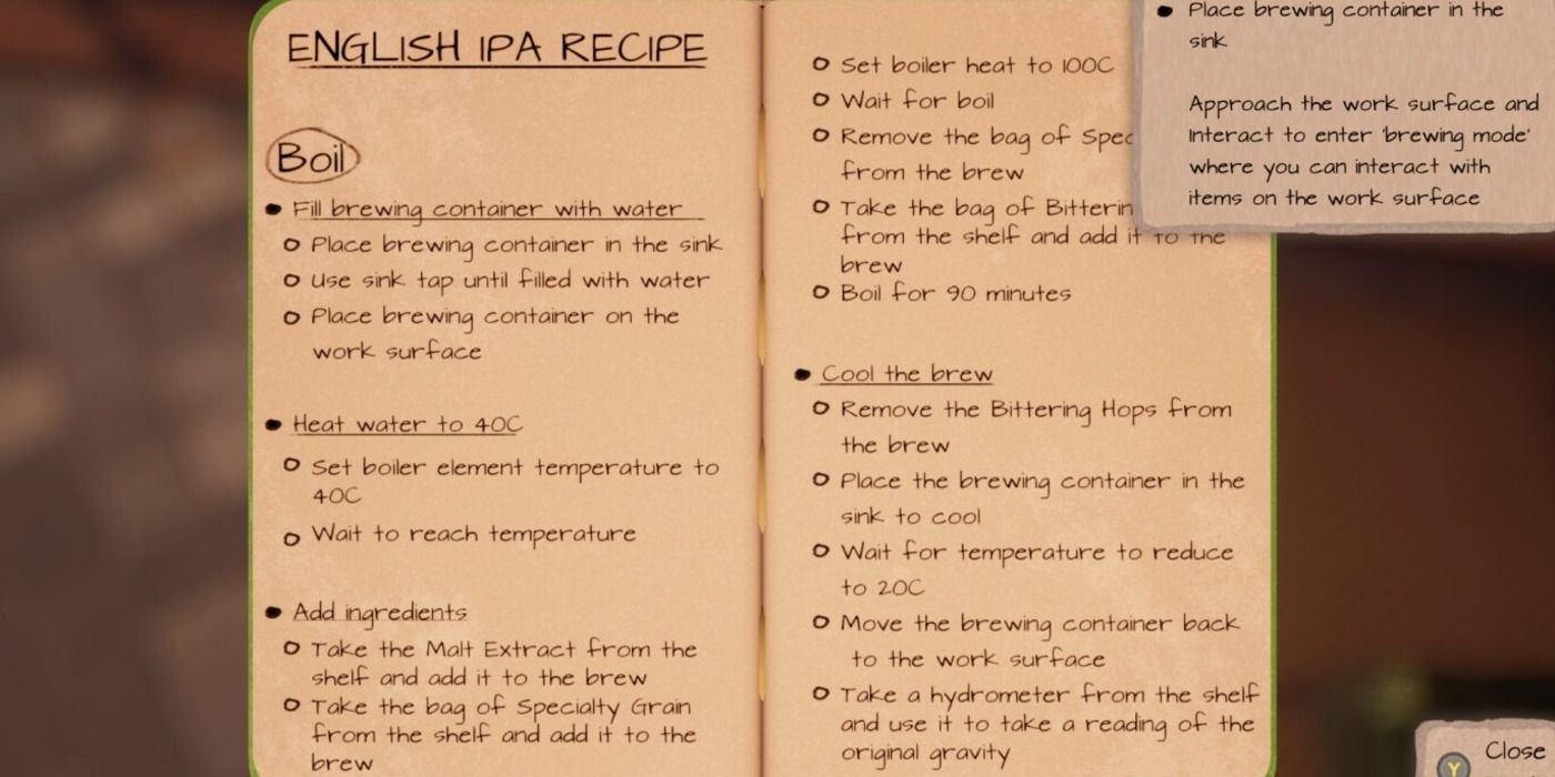 English IPA recipe from Brew Master Simulator