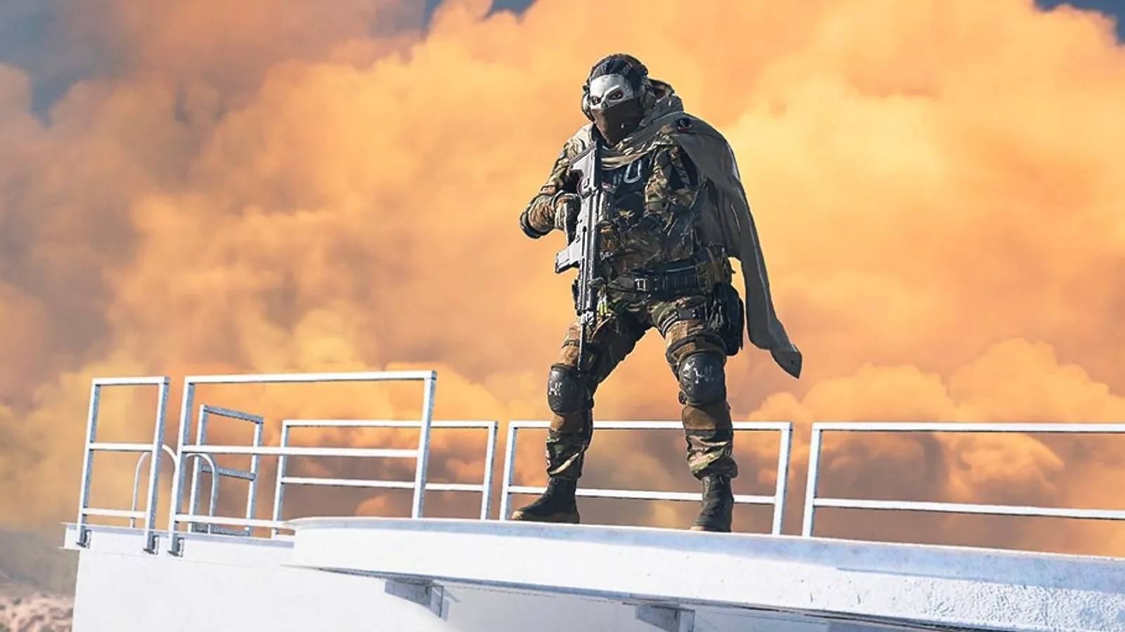 Call of Duty Warzone 2 Ghost amid mortar strike