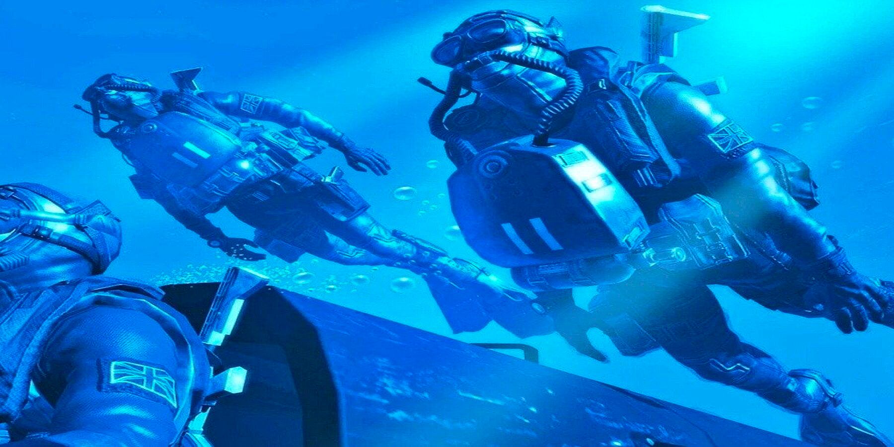 Art promotionnel de plongée sous-marine de combat Call of Duty Warzone 2