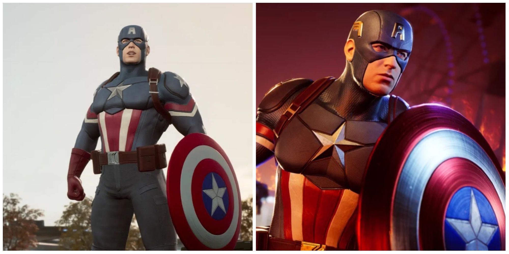 Captain American with his Shield in Midnight Suns