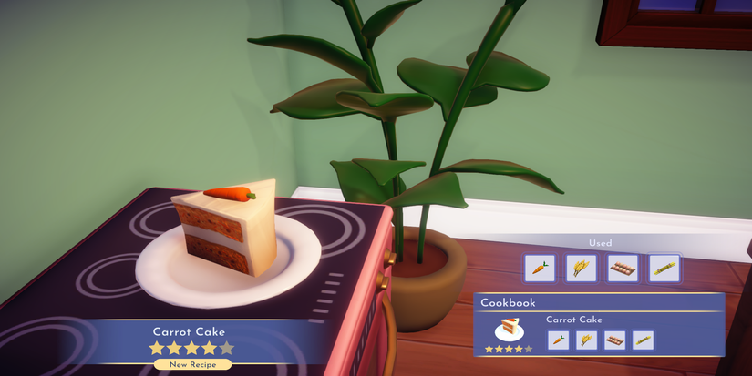 carrot cake in disney dreamlight valley