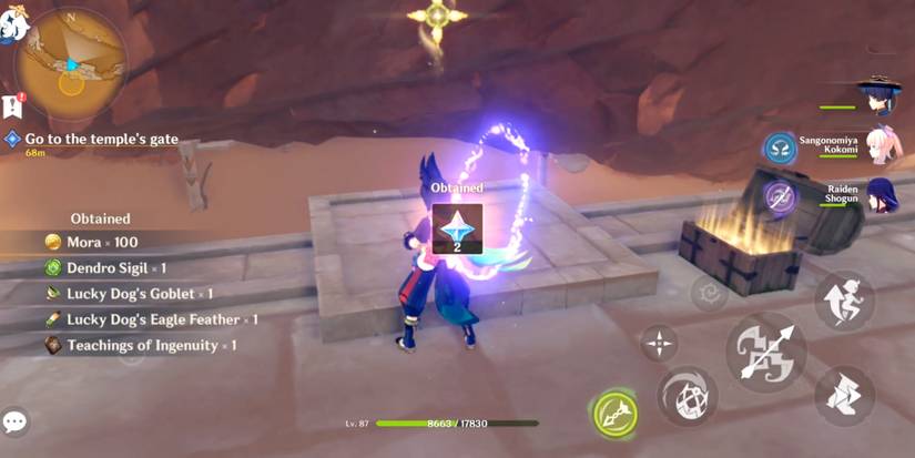 cascade pool puzzle rewards in genshin impact