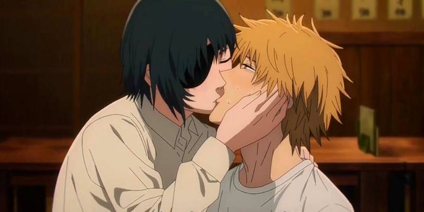 Chainsaw Man Anime Denji & Himeno Kiss