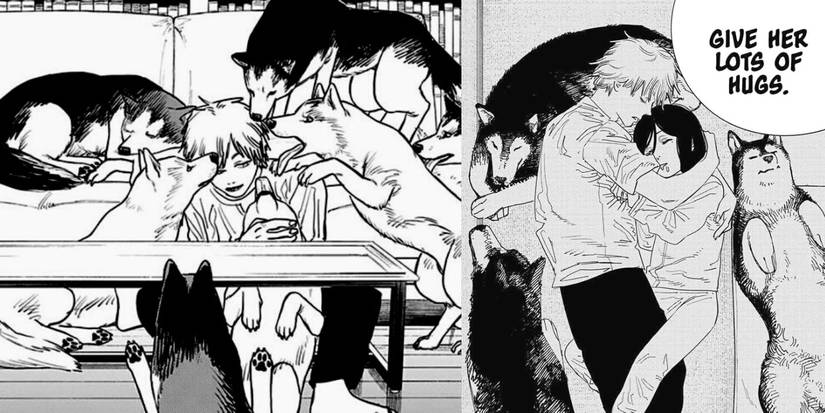 Chainsaw Man Denji & Nayuta & Dogs