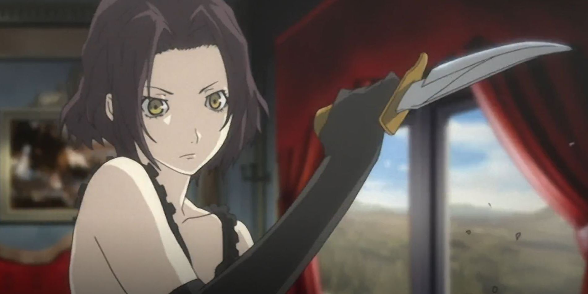 Chane Laforet from Baccano! holding a knife