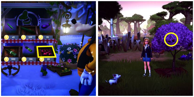 cherry location in disney dreamlight valley