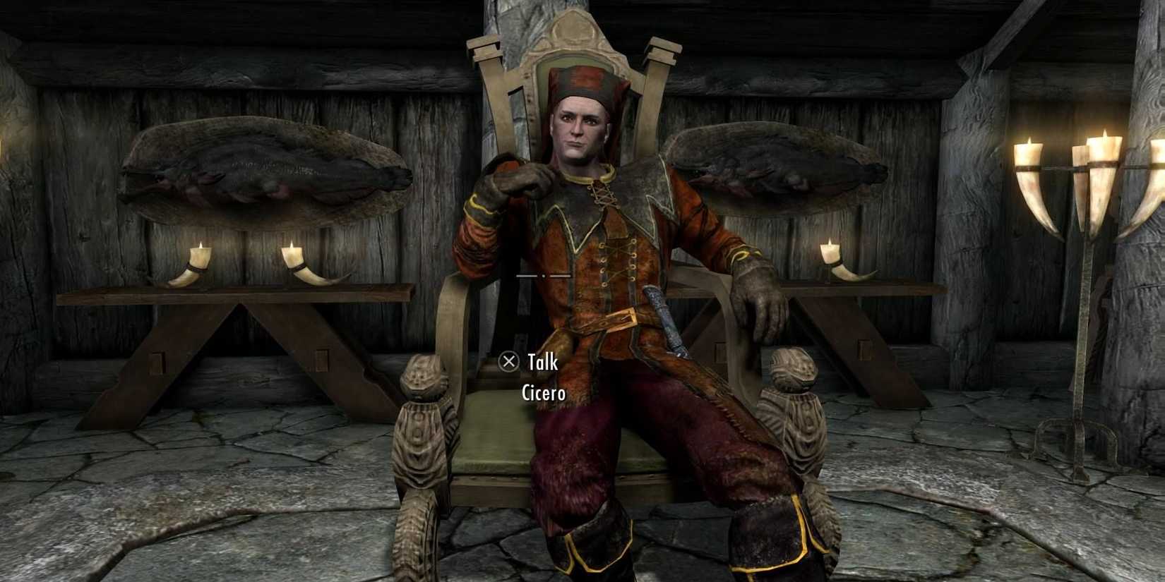Cicero Throne Skyrim