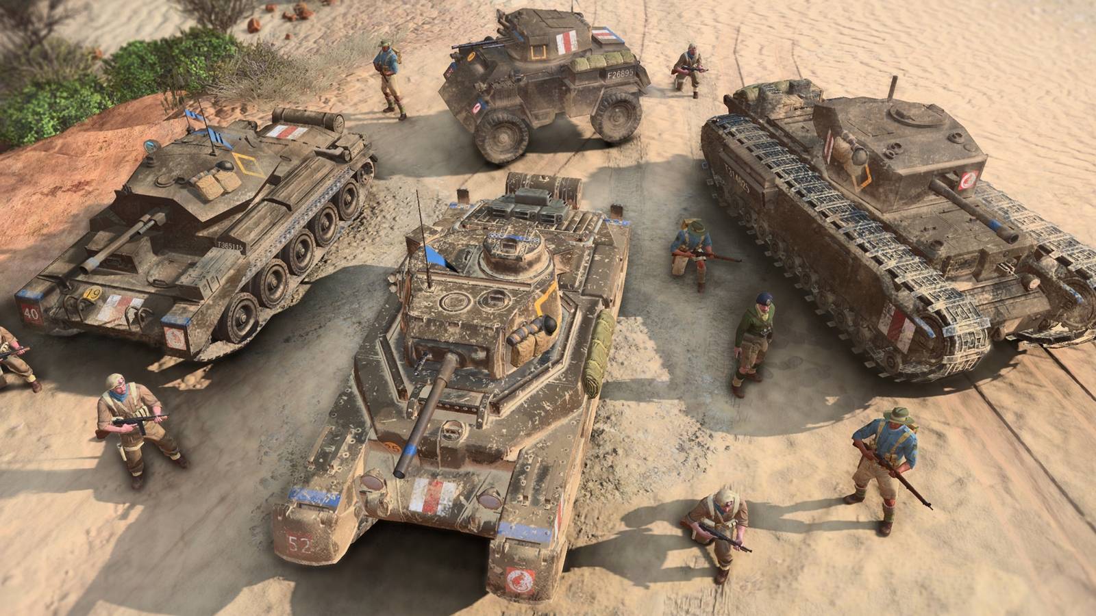 company of heroes 3 - promotional image with the british army