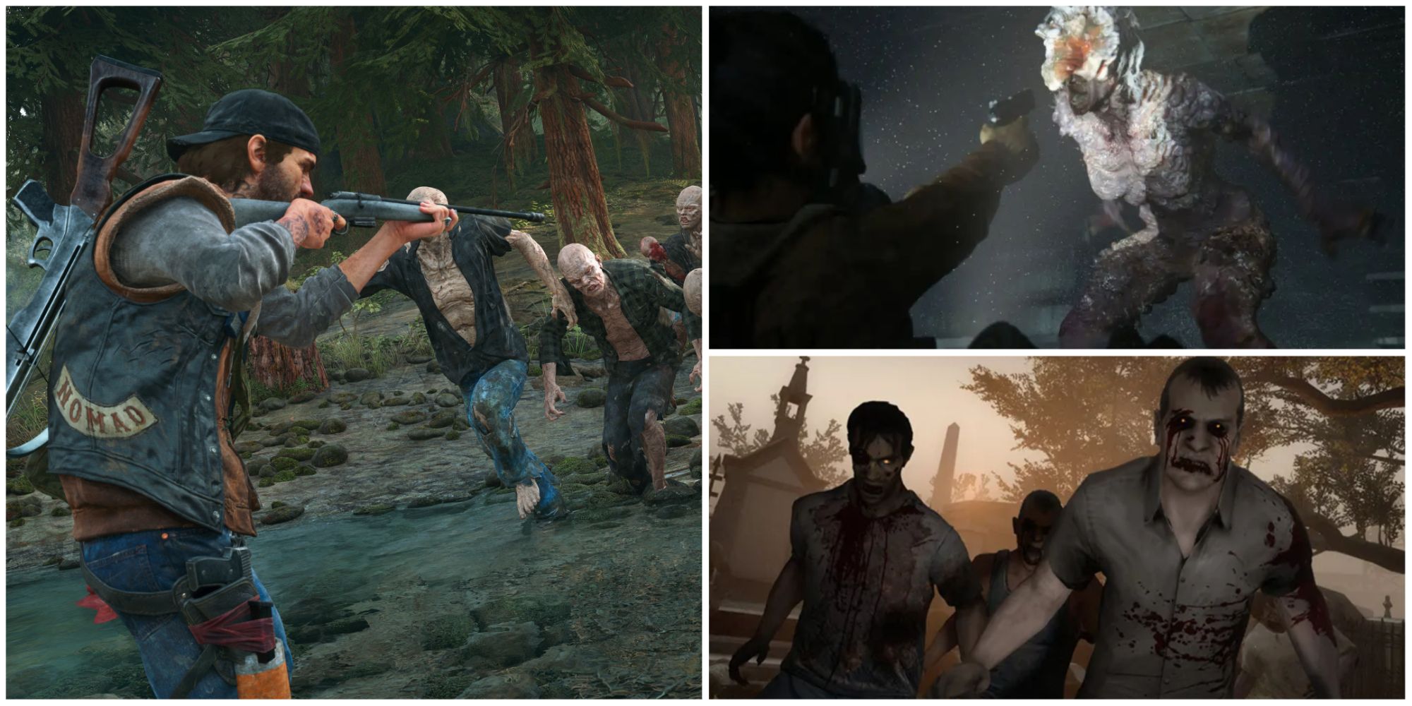 Days Gone, Left 4 Dead 2, The Last Of Us