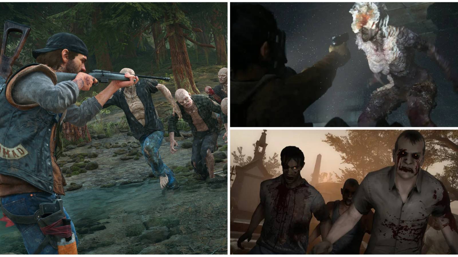 Days Gone, Left 4 Dead 2, The Last Of Us
