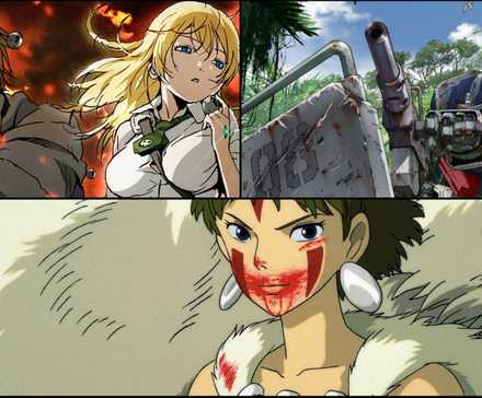 Btoom, Mobile Suit Gundam, Princess Mononoke