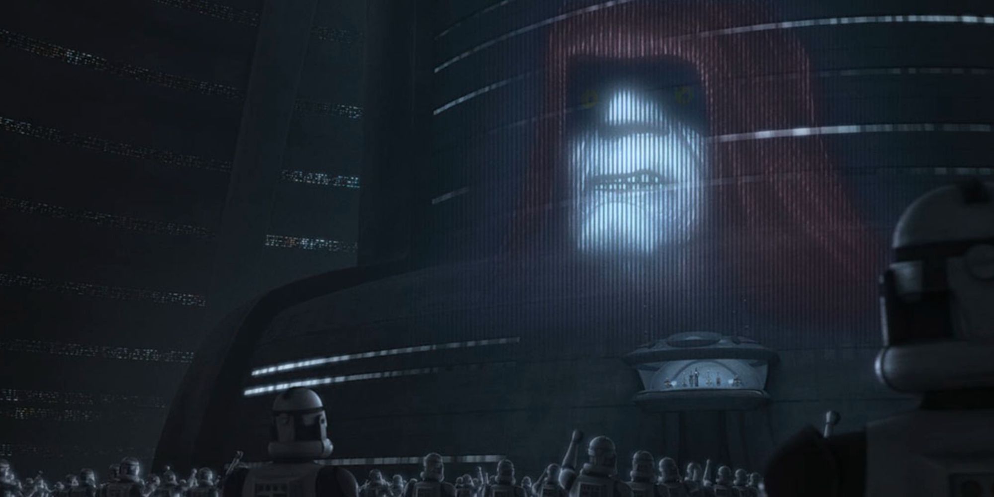 emperor palpatine saying a speech to the clones on kamino