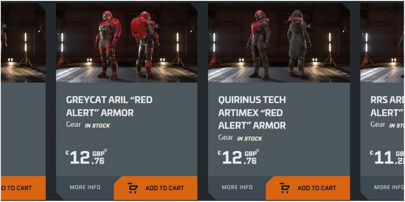 Star Citizen Pledge Store Gear and Armor