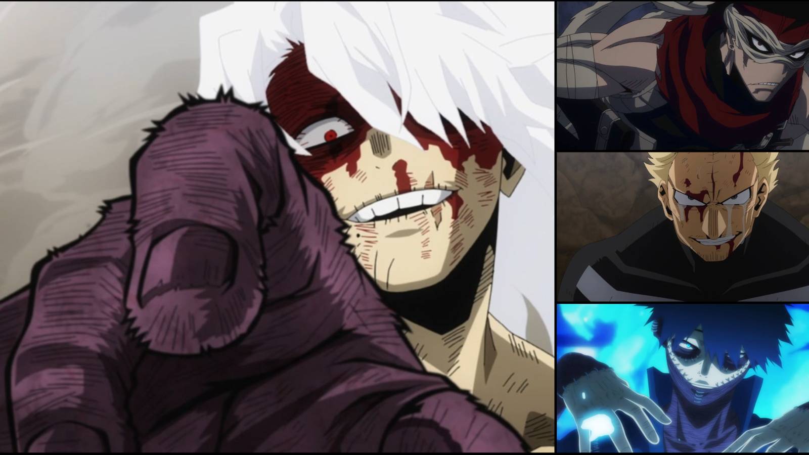 Shigaraki Dabi Twice and Stain