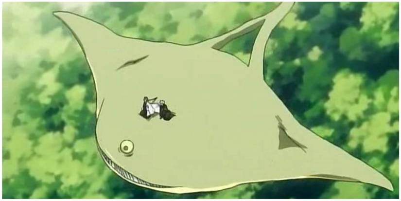 Unohana Riding On Minazuki's Shikai