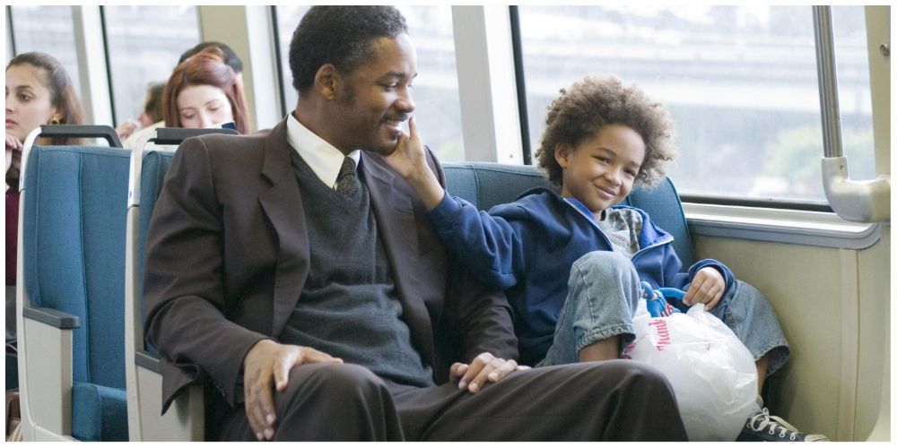 Will Smith as Chris Gardner. Jaden Smith as Christopher Gardner Jr.