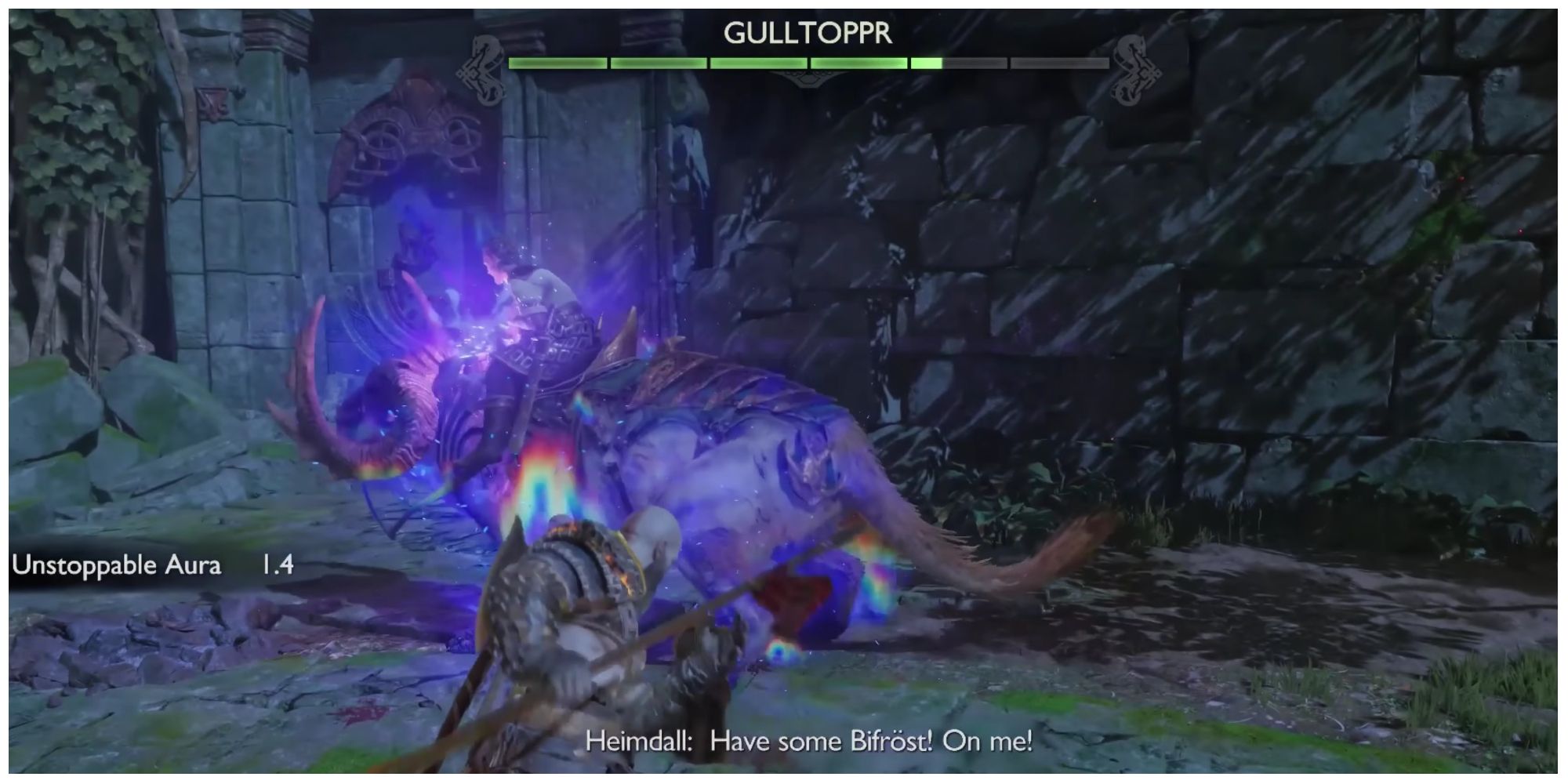 Kratos Affronte Gulltoppr Dans God Of War Ragnarok