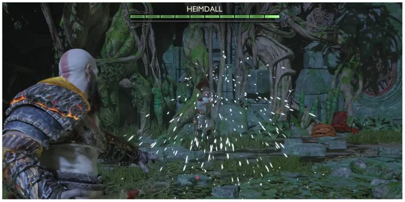 Kratos faces Heimdall in God of War Ragnarok