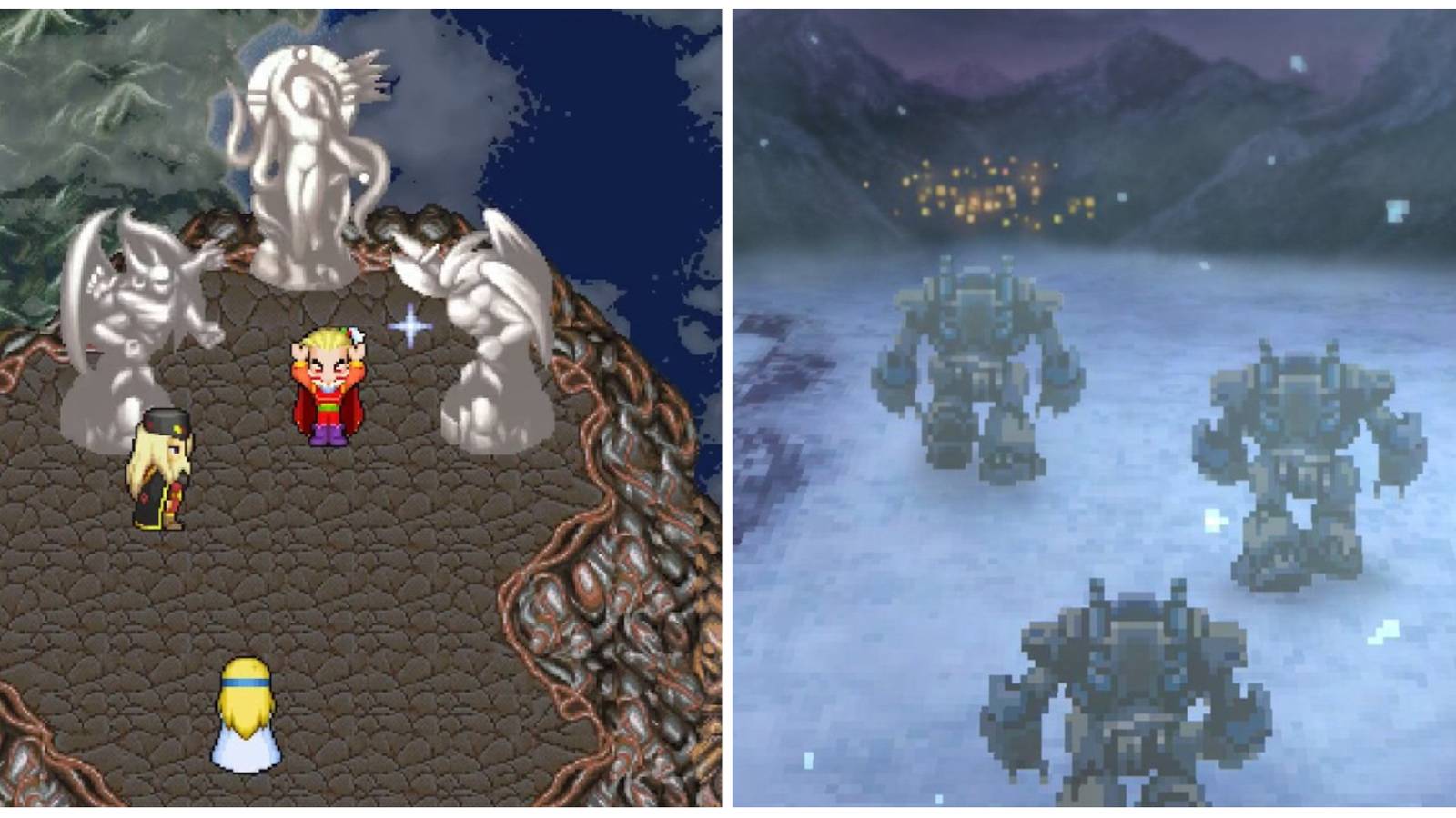 Kefka, Celes, and Magitek Armor in Final Fantasy 6