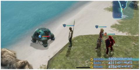 Balthier, Basch, and Penelo find the Thalassinon in Final Fantasy 12