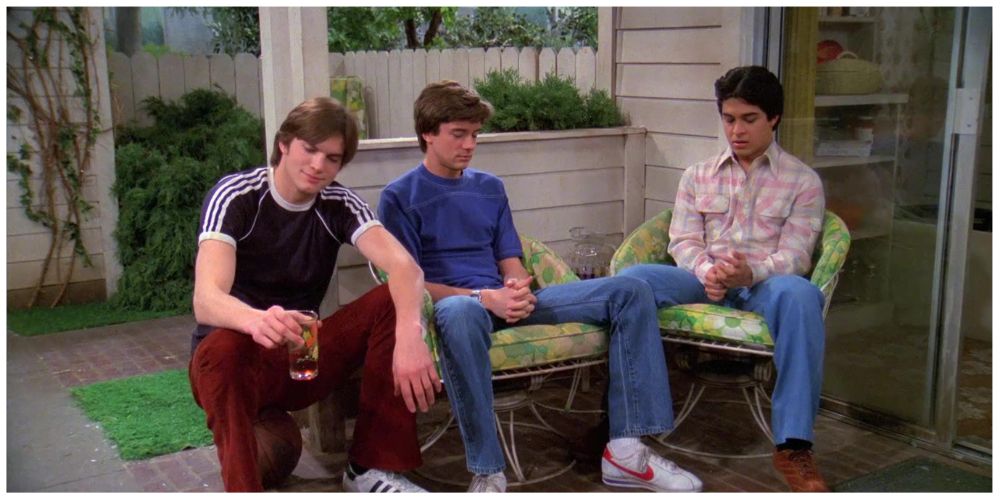 Ashton Kutcher as Michael Kelso. Topher Grace as Eric Forman. Wilmer Valdarama as Fez.