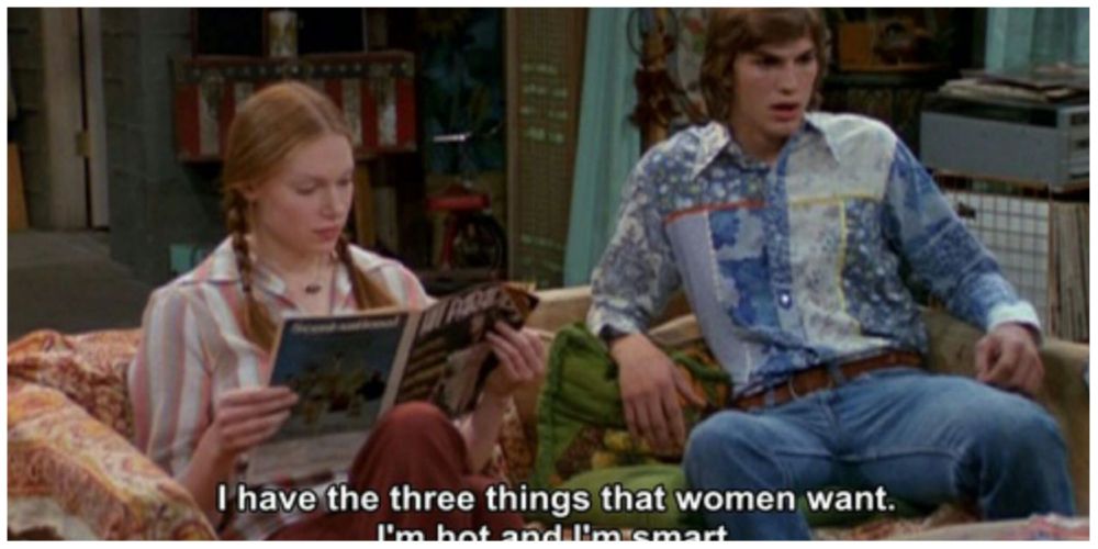 Laura Prepon as Donna Pinciotti. Ashton Kutcher as Michael Kelso.