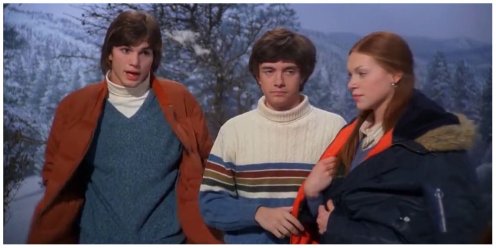 Ashton Kutcher as Michael Kelso. Topher Grace as Eric Forman. Laura Prepon as Donna Pinciotti.