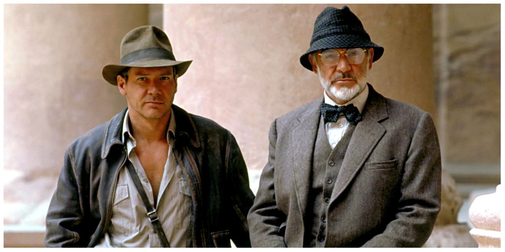 Harrison Ford (left) and Sean Connery in Indiana Jones