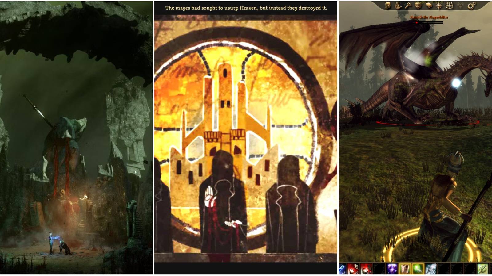 dragon age mages fade, black city, flemeth