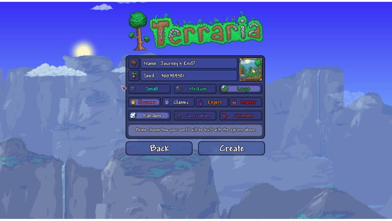 Terraria, Journey Game Mode featured
