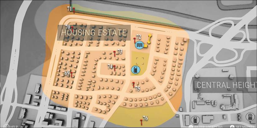 Construction Simulator US Map Housing Estate Hammer Locations
