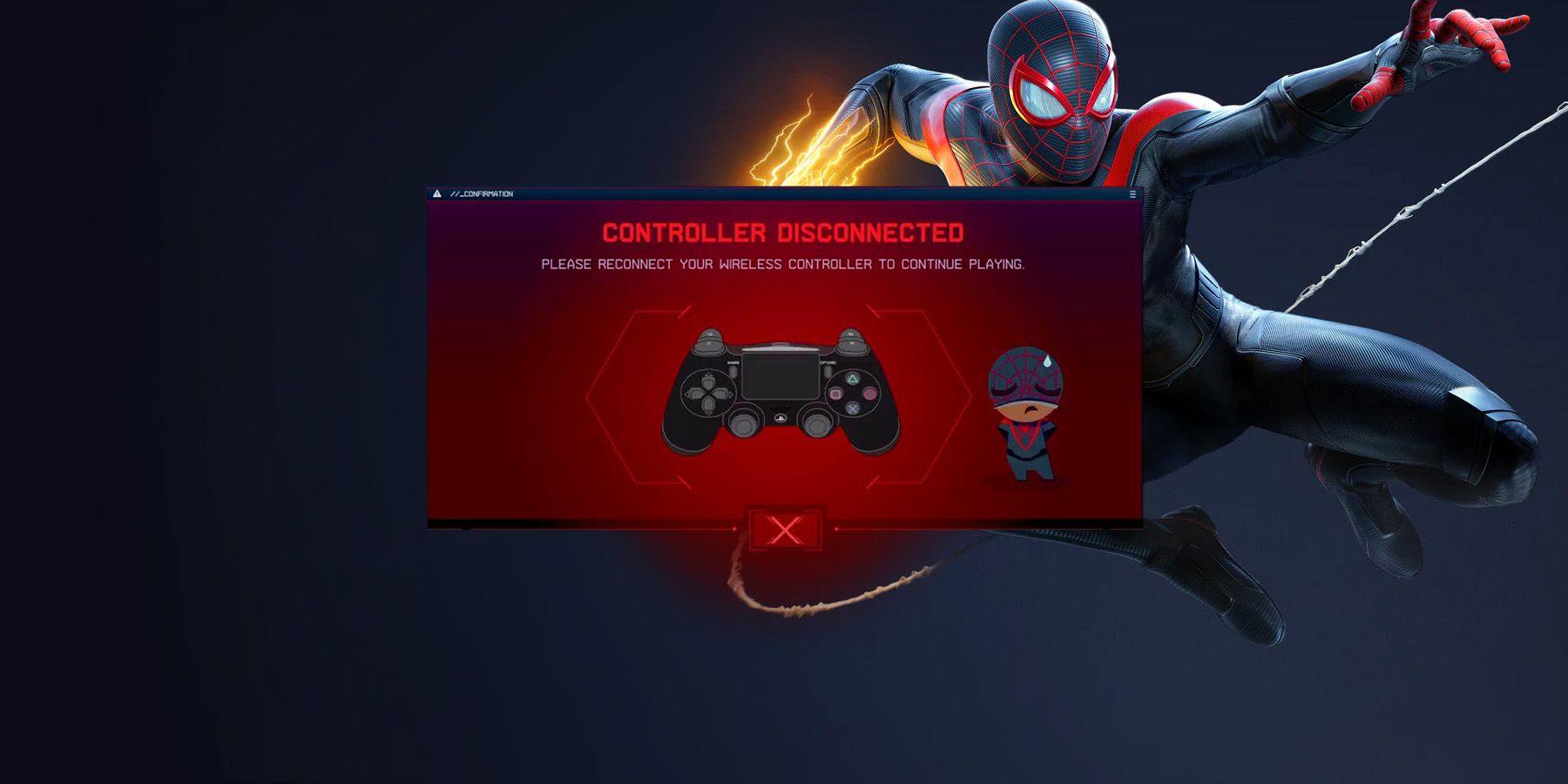 Spider-Man Miles Morales Controller Disconnected