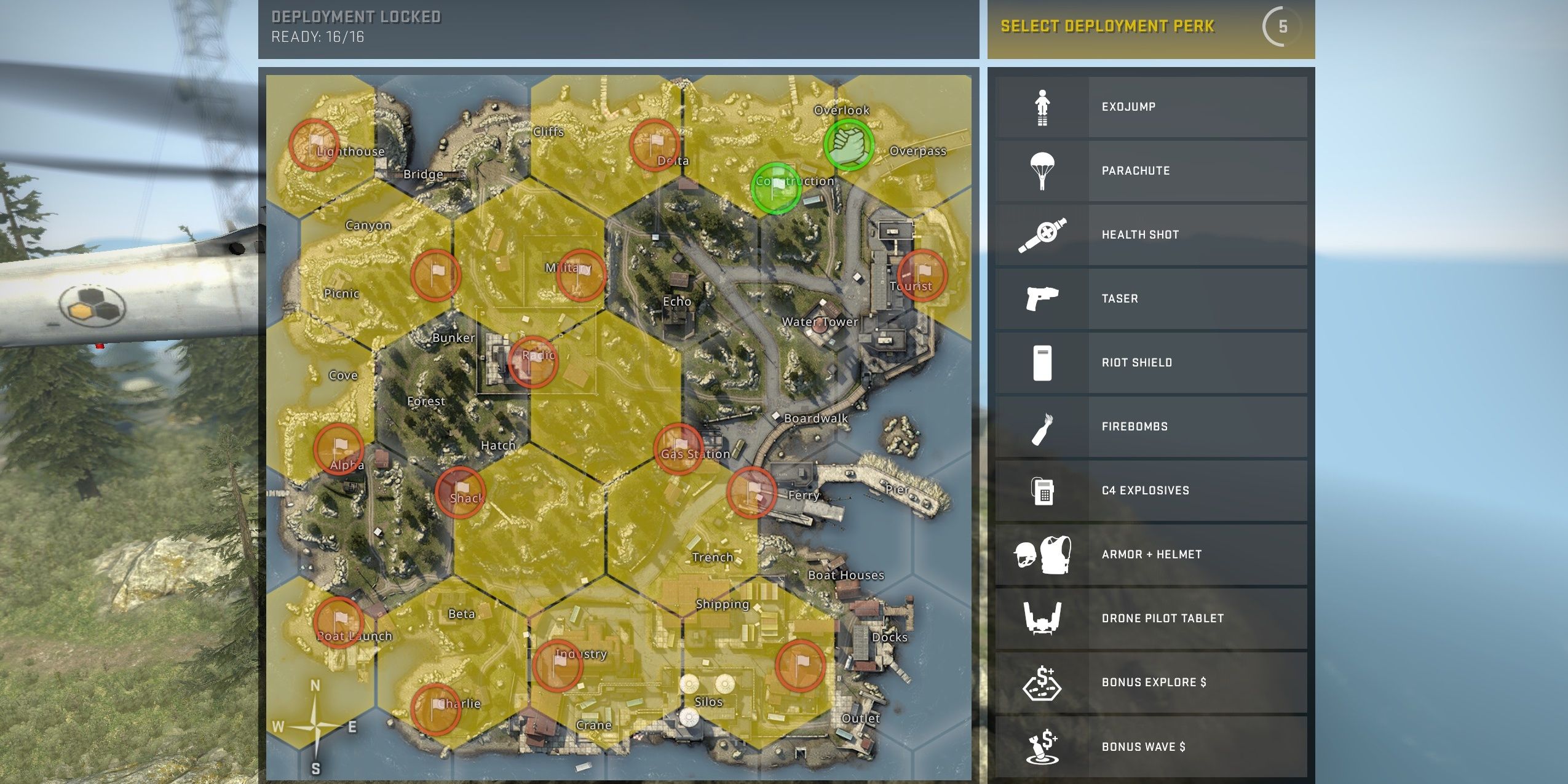 Carte d'atterrissage de la zone de danger Counter Strike