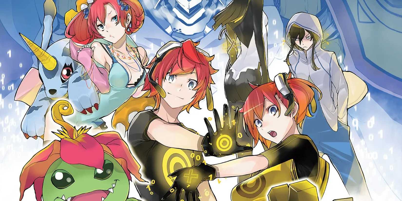 Cover Art For Digimon Story Cyber Sleuth Complete Edition Showing Main Cast Of Characters