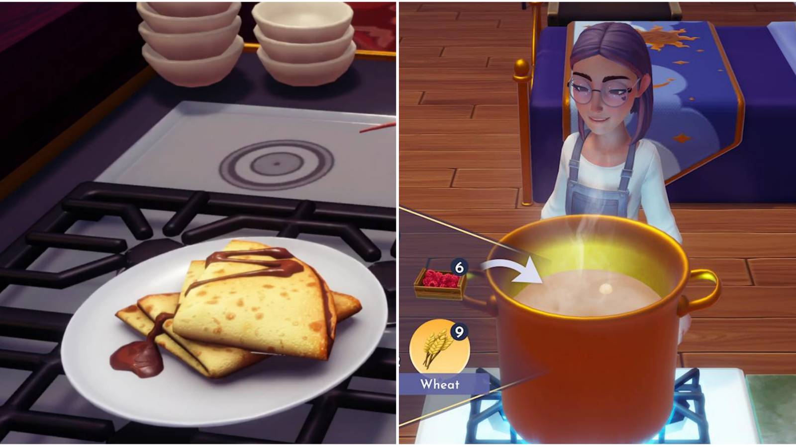 crepes presentation and cooking crepes