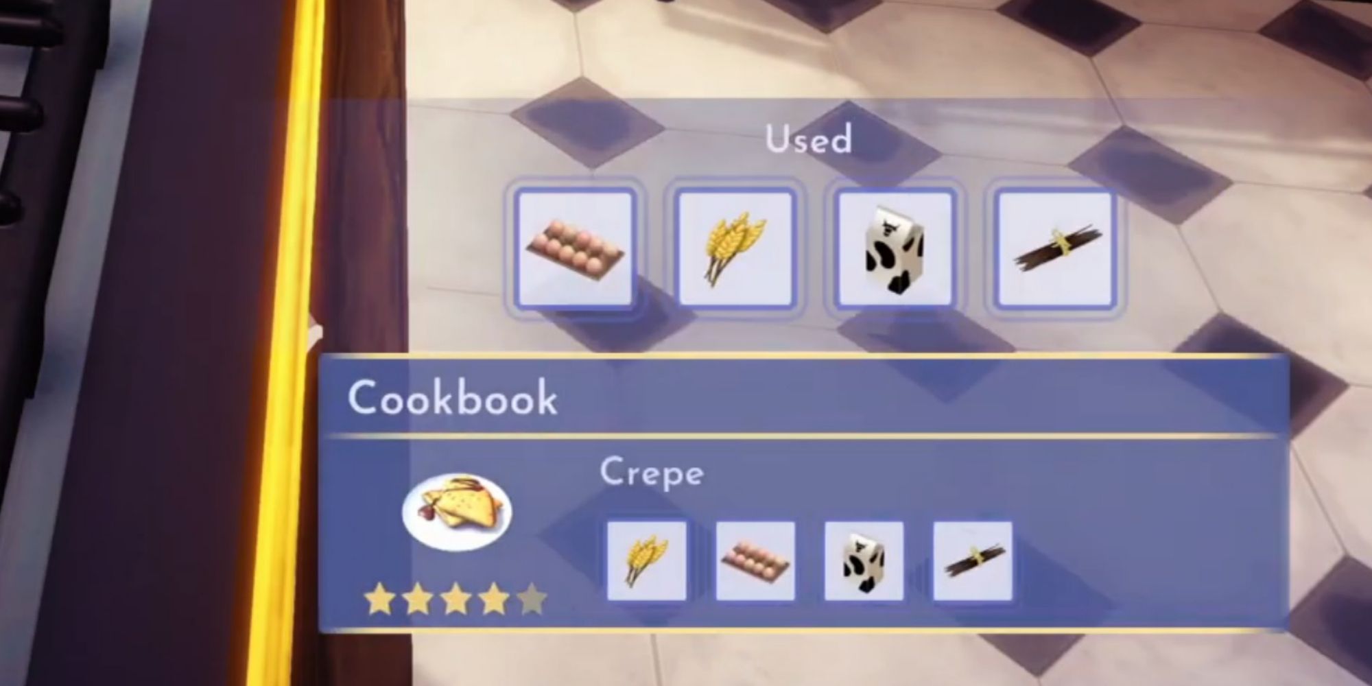 crepes in the cookbook