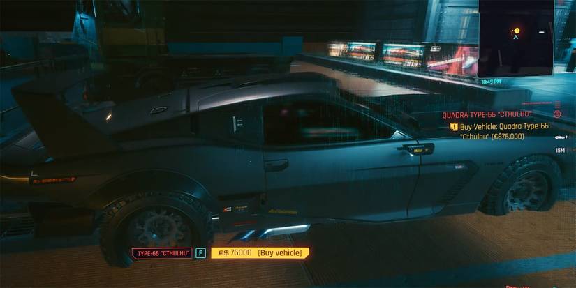 Cyberpunk 2077 - Buying The Cthulhu Type-66 Manually